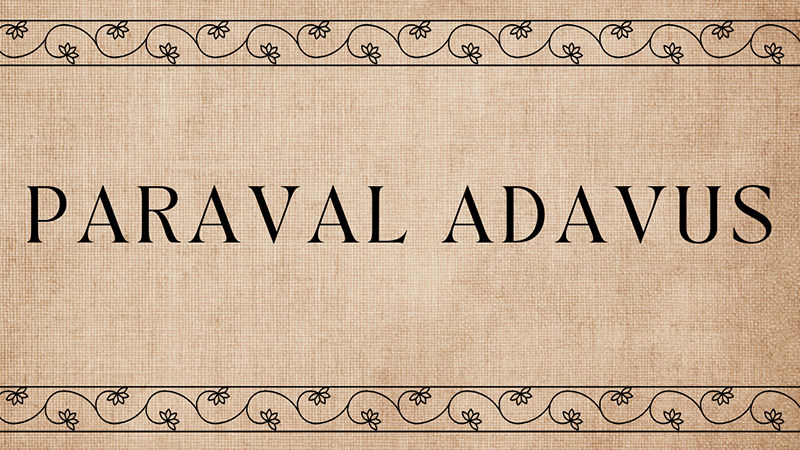 Paraval Adavus 1st